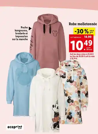 Lidl Robe molletonnée offre