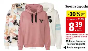 Lidl Sweat à capuche offre