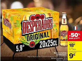 Carrefour Bière aromatisée DESPERADOS offre