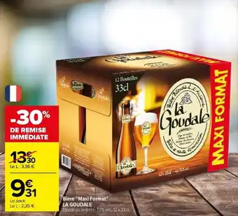 Carrefour Bière "Maxi Format" LA GOUDALE offre