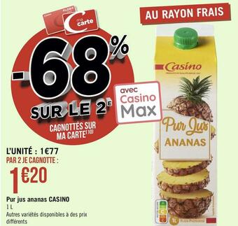 Casino pur jus ananas