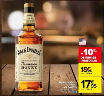 Carrefour Liqueur de Whisky Tennessee JACK DANIEL'S offre