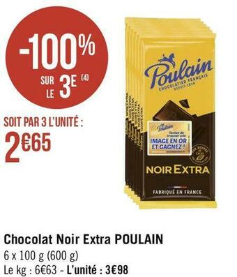 Poulain chocolat noir extra