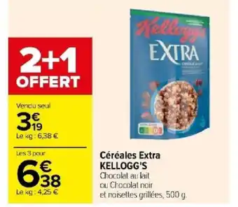 Carrefour Céréales Extra KELLOGG'S offre