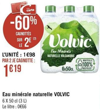 Géant Casino Volvic eau minérale naturelle offre