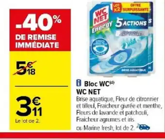 Carrefour Bloc WC WC NET offre