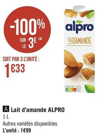 Alpro lait d’amande