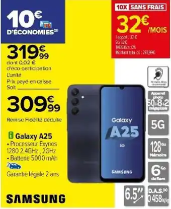 Carrefour i Galaxy A25 offre