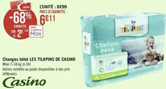 Géant Casino Casino changes bébé offre