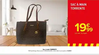 Promo Sac a main TORRENTE chez Carrefour