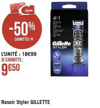 Gillette rasoir styler