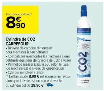 Carrefour Cylindre de CO2 CARREFOUR offre
