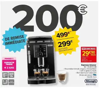Carrefour Expresso broyeur offre