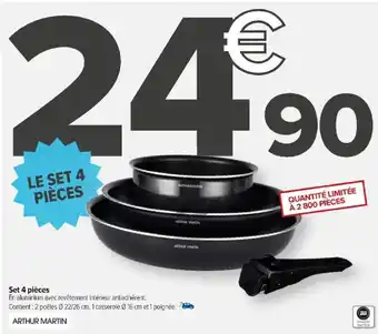 Carrefour Set 4 pièces offre