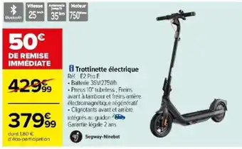Carrefour Trottinette électrique Réf. : E2 Pro E offre