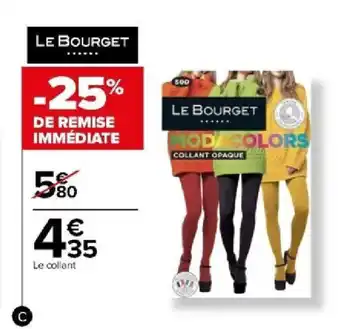 Carrefour Collant Opaque "Modacolors" 50D offre