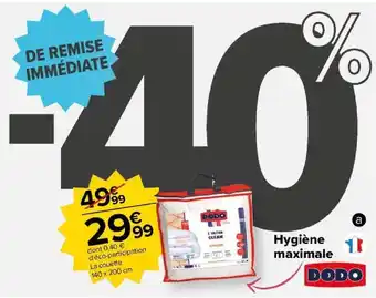 Carrefour Couette chaude ultra clean offre