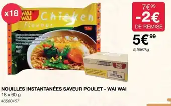 Costco NOUILLES INSTANTANÉES SAVEUR POULET - WAI WAI offre