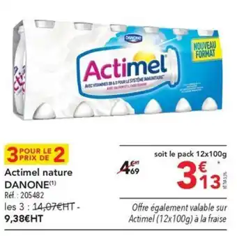METRO Actimel nature DANONE(¹) Réf.: 205482 offre