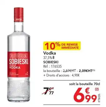 METRO Vodka 37,5% $ SOBIESKI offre