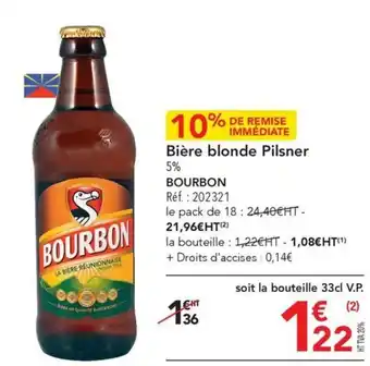 METRO Bière blonde Pilsner 5% BOURBON offre