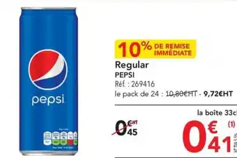 METRO Regular PEPSI offre