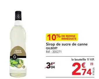 Sirop de sucre de canne