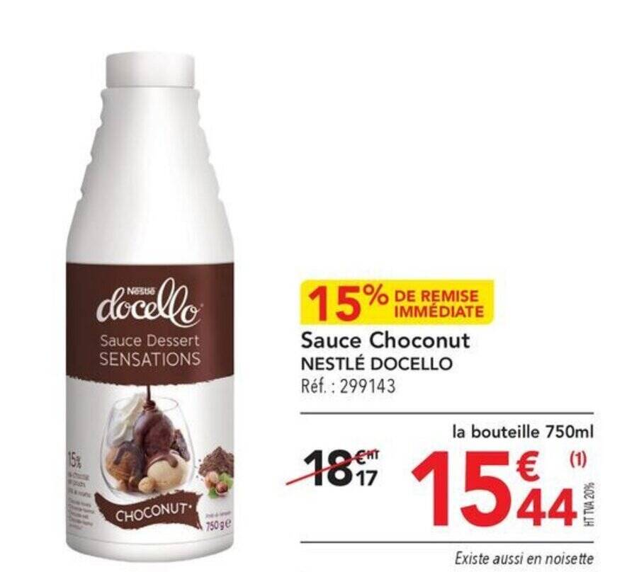 Promo Sauce Dessert SENSATIONS chez METRO