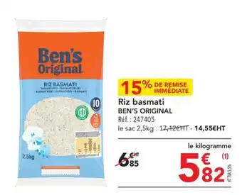 Riz basmati BEN'S ORIGINAL