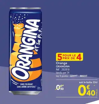 METRO Orange ORANGINA Réf.: 202818 Vendu par 24 offre