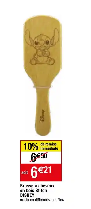 Migros Brosse à cheveux en bois Stitch DISNEY offre
