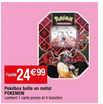 Migros Pokébox boîte en métal POKEMON offre