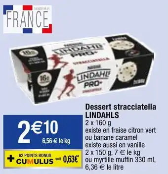 Migros Dessert stracciatella LINDAHLS offre