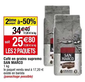 Migros Café en grains supremo SAN MARCO offre