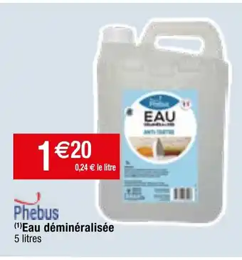 Migros (¹) Eau déminéralisée offre