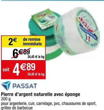 Migros Pierre d'argent naturelle avec éponge offre