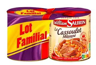 Carrefour WILLIAM SAURIN Le Cassoulet mitonné Lot Familial offre