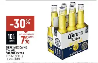 Spar CORONA EXTRA BIÈRE MEXICAINE 6% VOL offre