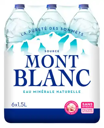 Carrefour MONT BLANC Eau minérale naturelle offre