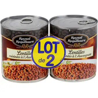 Carrefour Market RAYNAL ET ROQUELAURE Lentilles cuisinées à l'Auvergnate offre