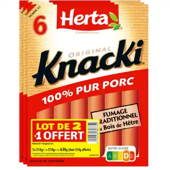 Carrefour Market HERTA Knacki Original offre