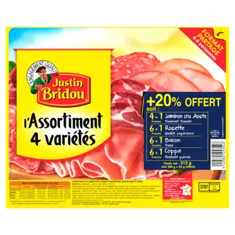 JUSTIN BRIDOU L'Assortiment 4 variétés Format Partage