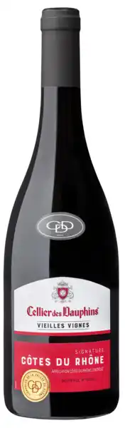 Carrefour Market CELLIER DES DAUPHINS SIGNATURE A.O.P. Côtes du Rhône Vieilles Vignes offre