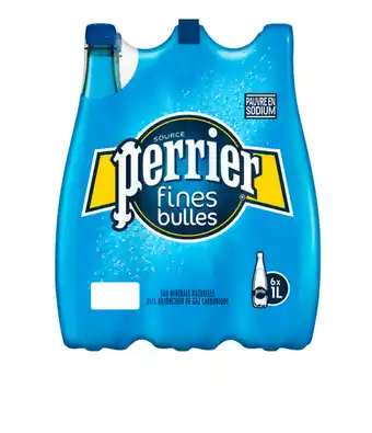Carrefour Market PERRIER FINES BULLES Eau gazeuse minérale naturelle offre