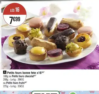 Petits fours bonne fete x16