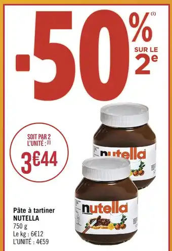 Géant Casino NUTELLA Pâte à tartiner offre
