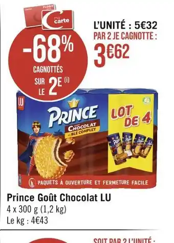 Géant Casino LU Prince Goût Chocolat offre
