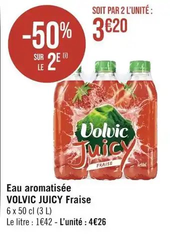 VOLVIC JUICY Eau aromatisée Fraise