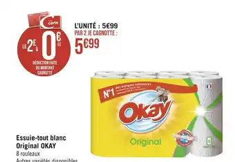 Géant Casino OKAY Essuie-tout blanc Original offre