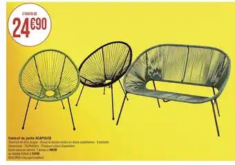 Géant Casino Fauteuil de jardin ACAPULCO offre